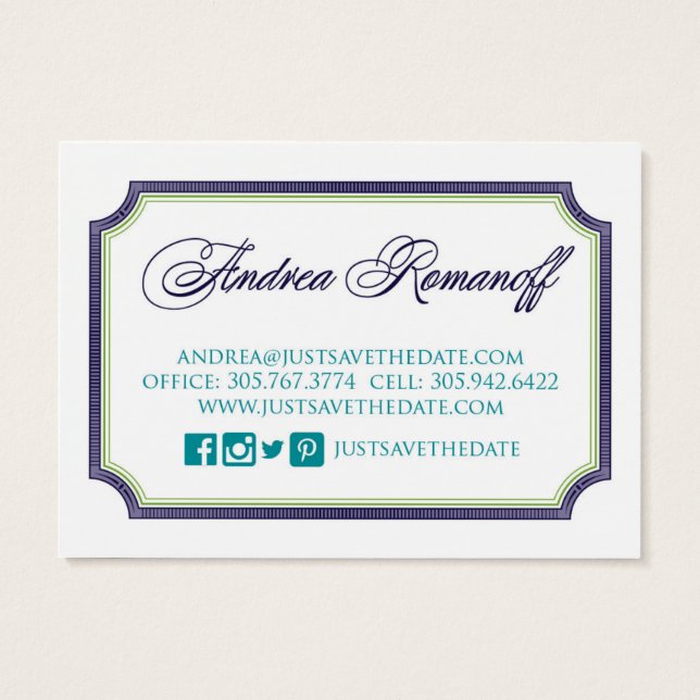 Enregistrez simplement la date carte de visite 2 (Dos)