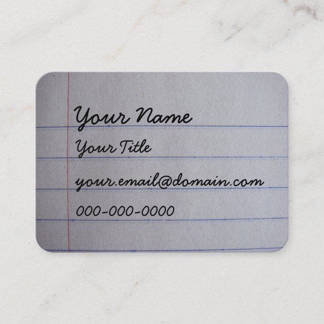 Enseignant Carte de visite (Devant)