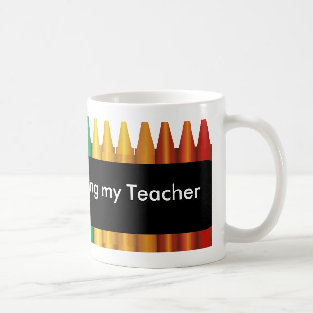 Enseignant Crayon Design Mug 3 (Droite)