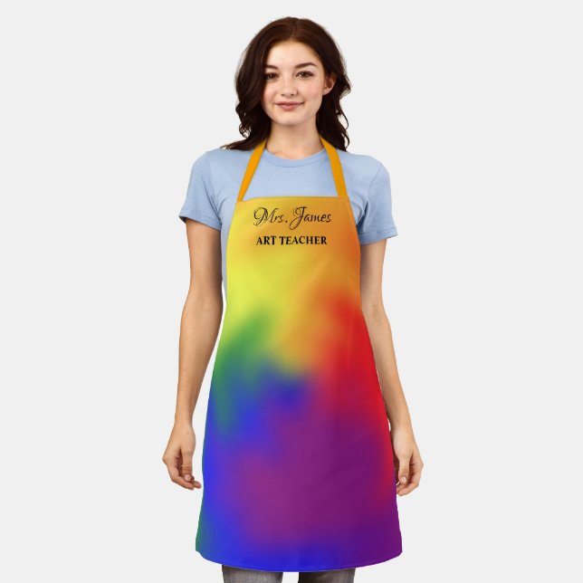 Enseignant d'art sur mesure Ajouter un nom tablier (Porté)