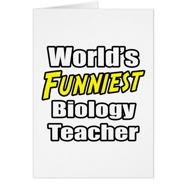 Enseignant en biologie le plus drôle du monde (Devant)