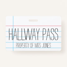 Enseignant en classe - Badge de Passe-Hall
