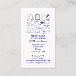 ENSEIGNANT   Équipement STEM   Carte de visite pho