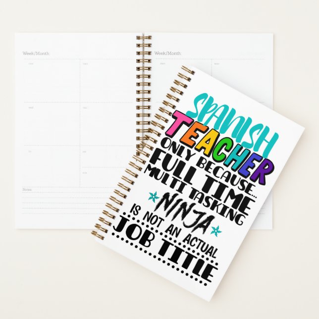 Enseignant espagnol uniquement parce que multi-tâc (Devant avec enveloppe)