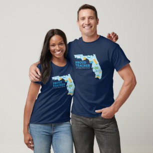 Enseignant Fier FLVS, T-shirt Florida (Marine)