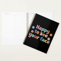 Enseignant heureux de voir votre visage de retour