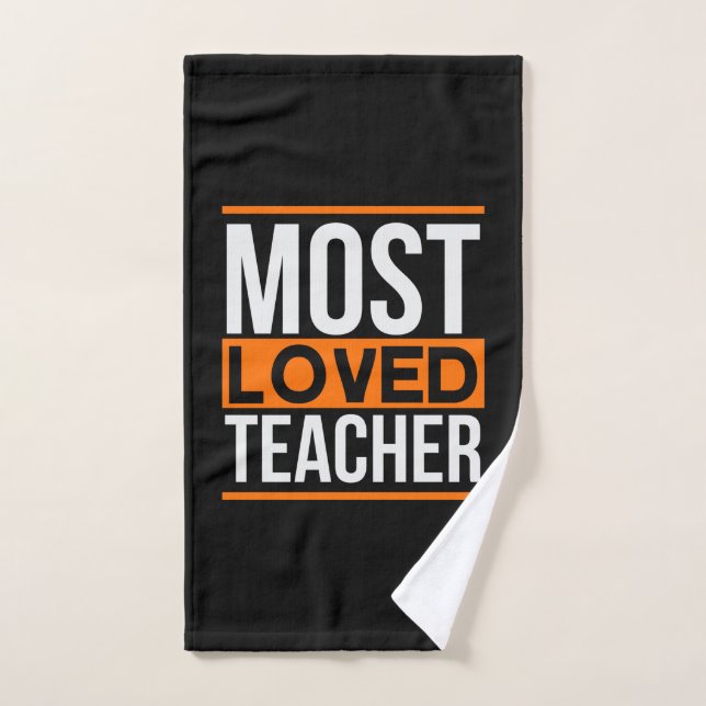 Enseignant L'art le plus aimé Enseignant (Serviette à main)