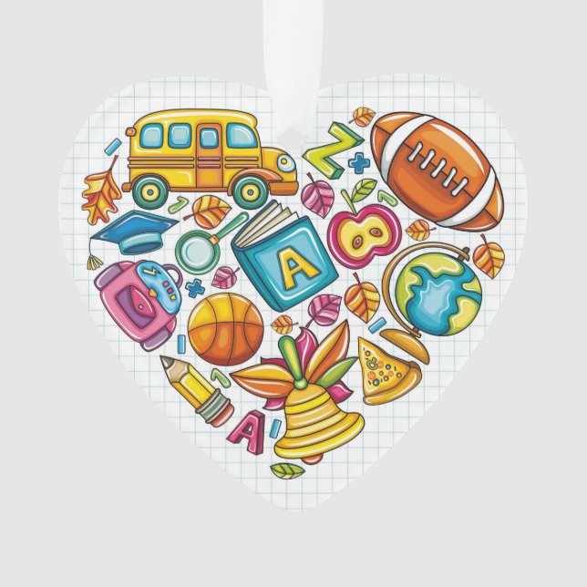 Enseignant / Personnel scolaire - Ornement Merci (devant)