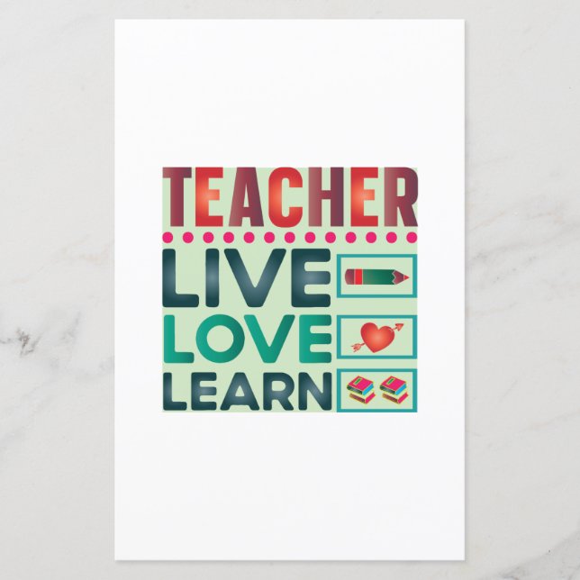 Enseignant Vivre Amour Apprendre (Devant)