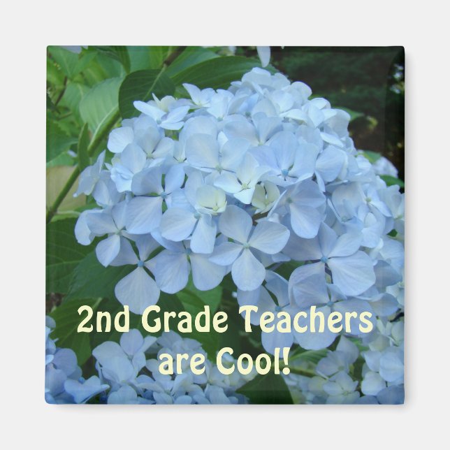 Enseignants de 2e année sont Cool! aimants cadeaux (Devant)