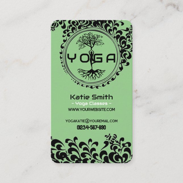 Enseignants de yoga / Carte de visite instructeur (Devant)