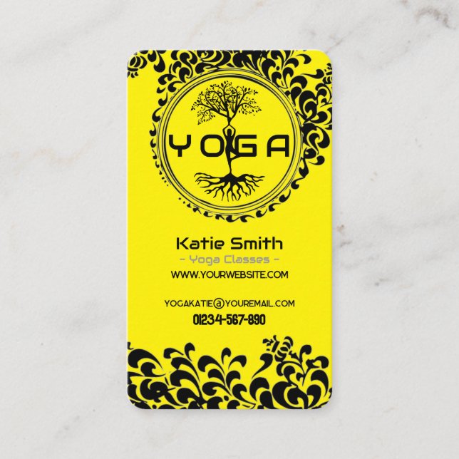 Enseignants de yoga / Carte de visite instructeur (Devant)