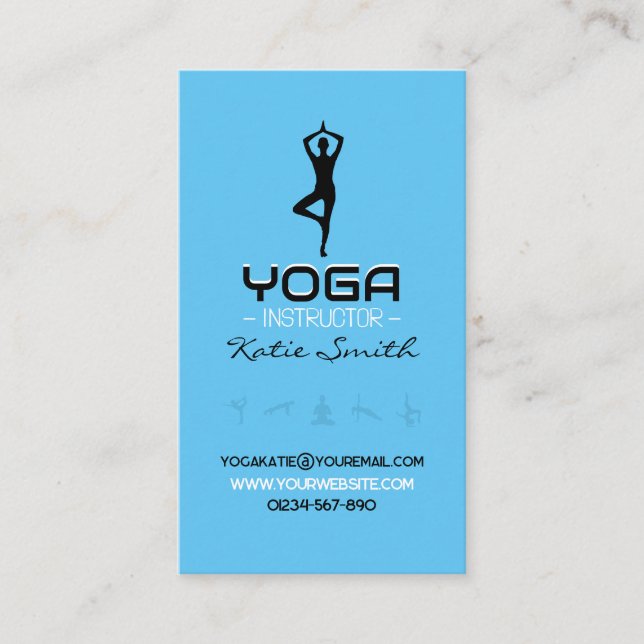Enseignants de yoga / Carte de visite instructeur (Devant)