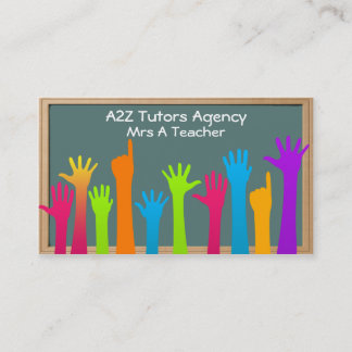 enseignants ou tuteurs carte de visite