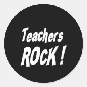 Enseignants Rock ! Autocollant