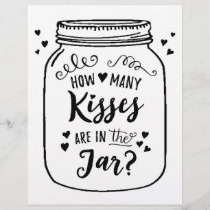 ENSEIGNE Combien de bisous y a-t-il dans le pot?