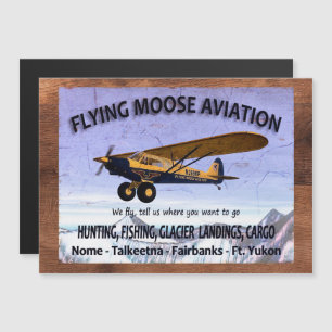 Enseigne d'aviation vintage Flying Moose