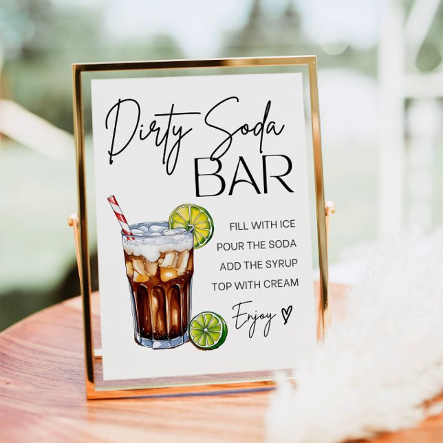 Enseigne de bar de soda sale impression (Créateur téléchargé)
