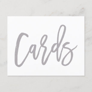 Enseigne de Cartes de Mariage Argentées Lettrées a