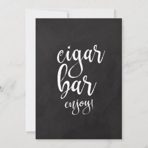 Enseigne de mariage à la craie abordable Bar à cig
