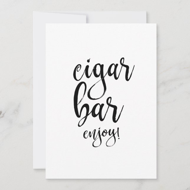 Enseigne de mariage en calligraphie abordable Bar  (Devant)