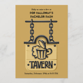 Enseigne de taverne invitation