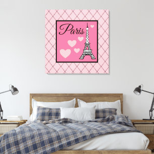 Enseigne Paris Rose Art Mural