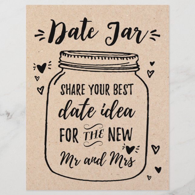 ENSEIGNE pour jeu Date Jar, enterrement de vie de  (Devant)