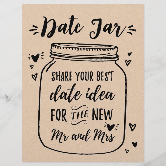 ENSEIGNE pour jeu Pot de Date, Enterrement de Vie  (Devant)
