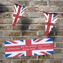 Enseignement de l'anglais — Cartes de publicité