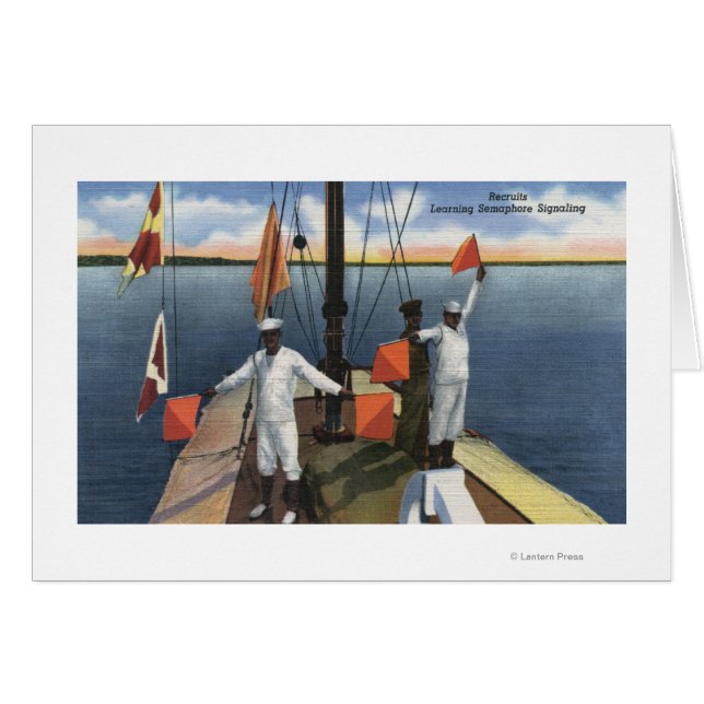 Enseignement des recrues Semaphore Signal - US Nav (Devant horizontal)