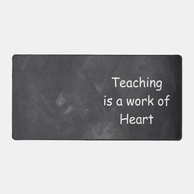 Enseignement Travail Coeur Chalkboard Classe Décor (Recto)