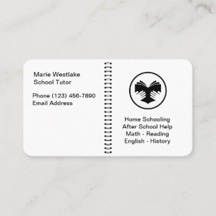 Enseignement Tutorisation de l'école Cartes de vis