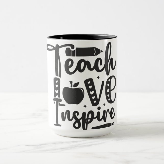 Enseigner, Amour, Inspirer- Mug (Centre)