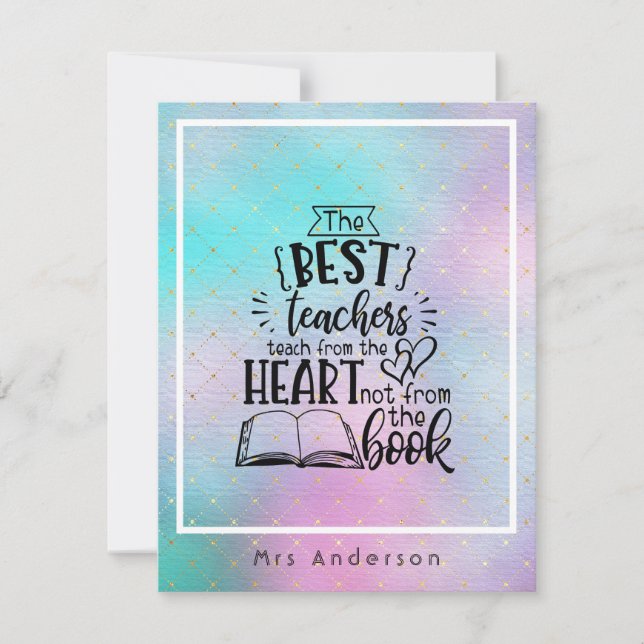 ENSEIGNER DU COEUR Pas UN LIVRE ENSEIGNANTS Nommés (Devant)