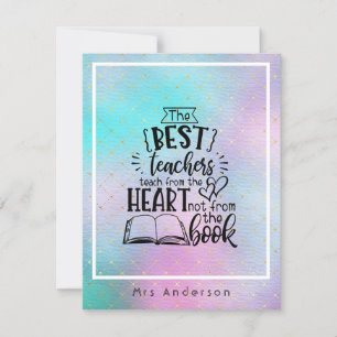 ENSEIGNER DU COEUR Pas UN LIVRE ENSEIGNANTS Nommés