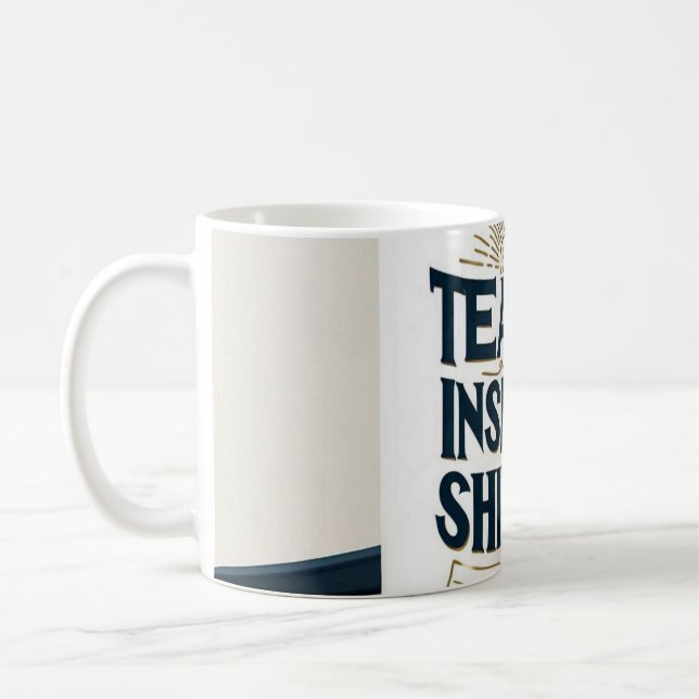 Enseigner. Inspirer. Briller. Mug pour enseignant (Gauche)