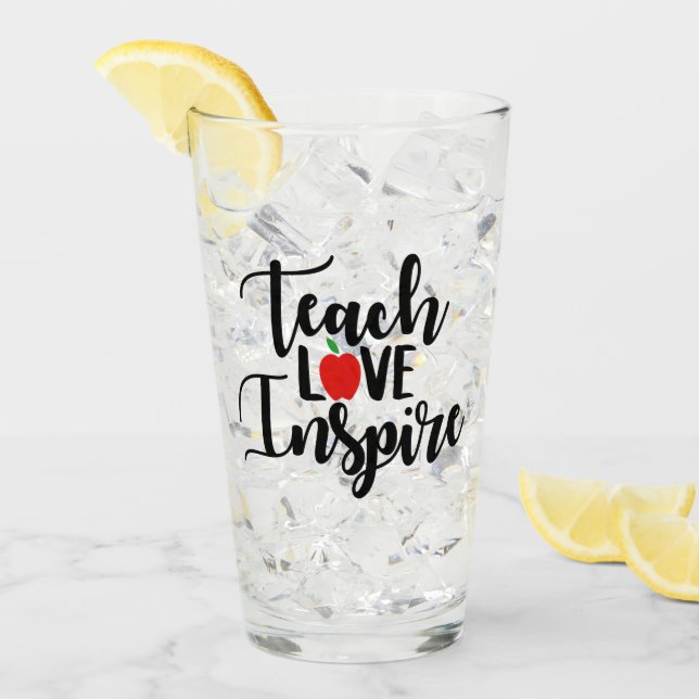 Enseigner l'amour inspire le verre d'occupation (Devant glace)