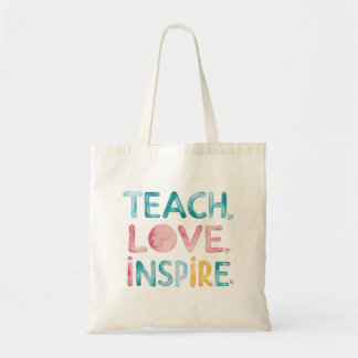 Enseigner l'amour Inspirer le Sac fourre-tout moti