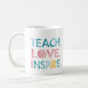 Enseigner l'amour Inspirer Mug Motivationnel