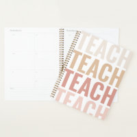 Enseigner Unique Pink & Gold Classroom Planner