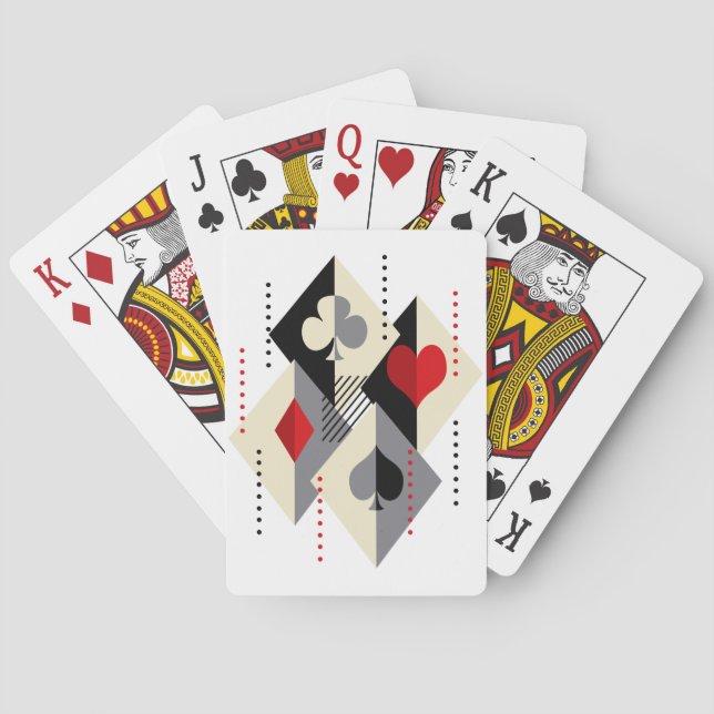 Enseignes de cartes à jouer au poker.  (dos)