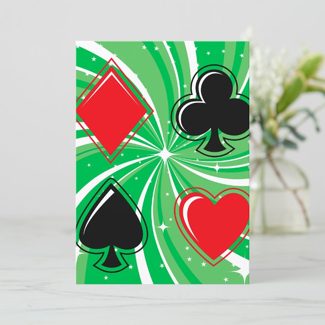 Enseignes de cartes rétro Rouge vibrant et Noir (Créateur téléchargé)