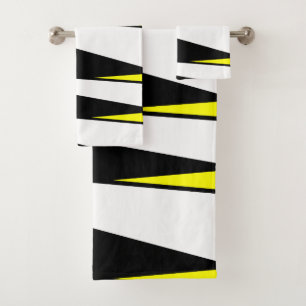 Ensemble abstrait de serviette de papillon de