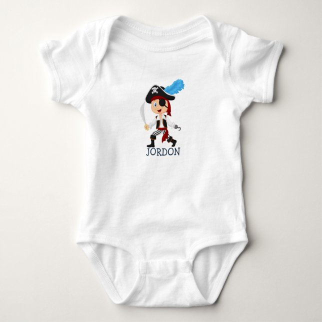 Ensemble barboteuse bébé Pirate délicieux (Devant)