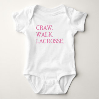 ENSEMBLE BÉBÉ FILLE LACROSSE ROSE BLANC TSHIRT