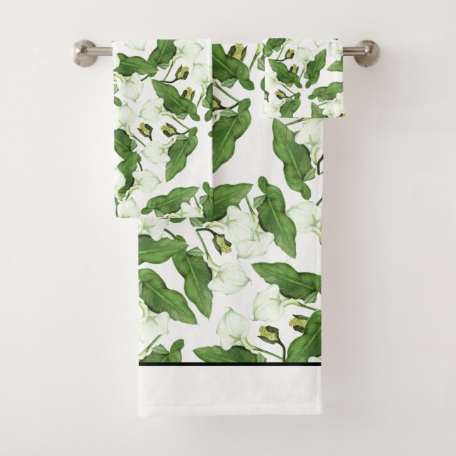 Ensemble blanc vintage de serviette de Bath de (En situation)