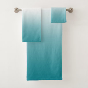 Ensemble bleu turquoise de serviette de Bath de
