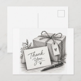 Ensemble Cadeau de Remerciement Carte Postale Croq