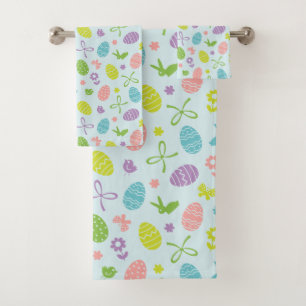 Ensemble coloré de serviette du motif   de ressor